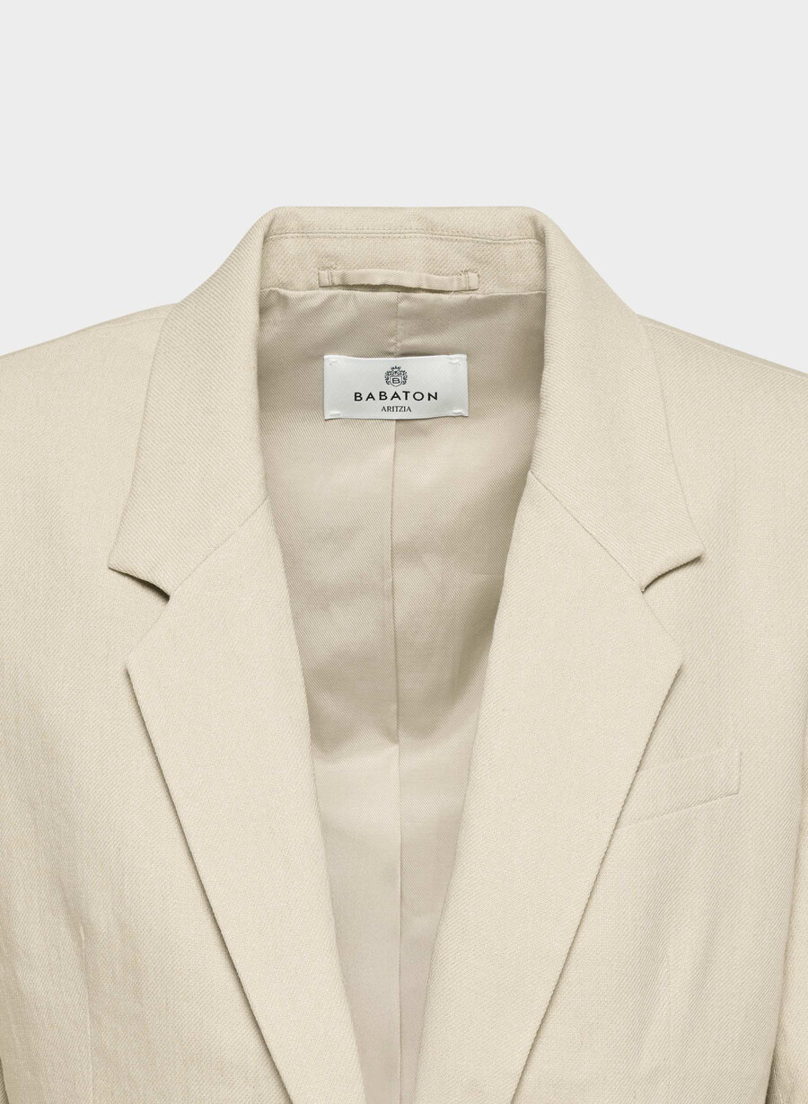 producer blazer - lin pergament beige