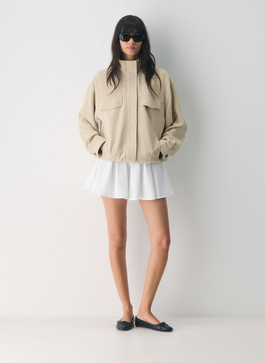 oculus-jakke - crepette marcona beige