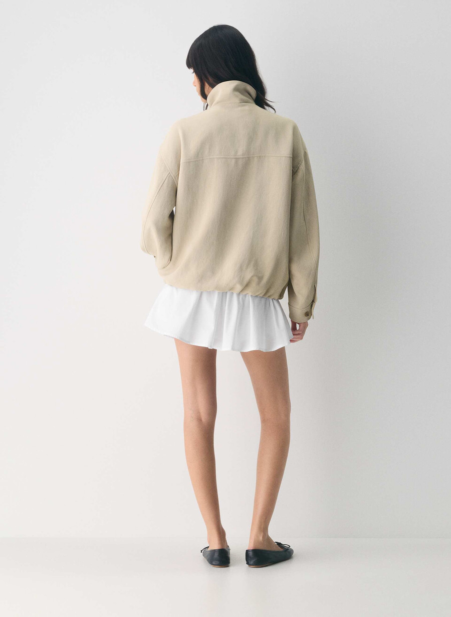 oculus-jakke - crepette marcona beige