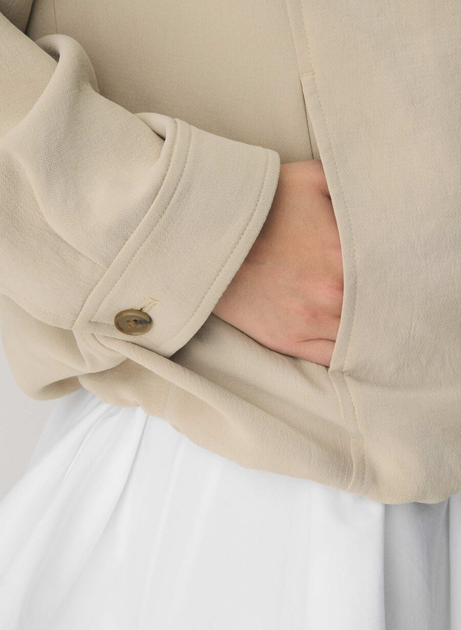 oculus-jakke - crepette marcona beige