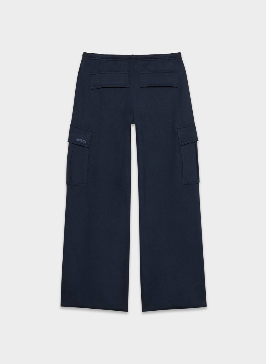 koselig svettefleece mega cargo flutter-sweatpant admiral
