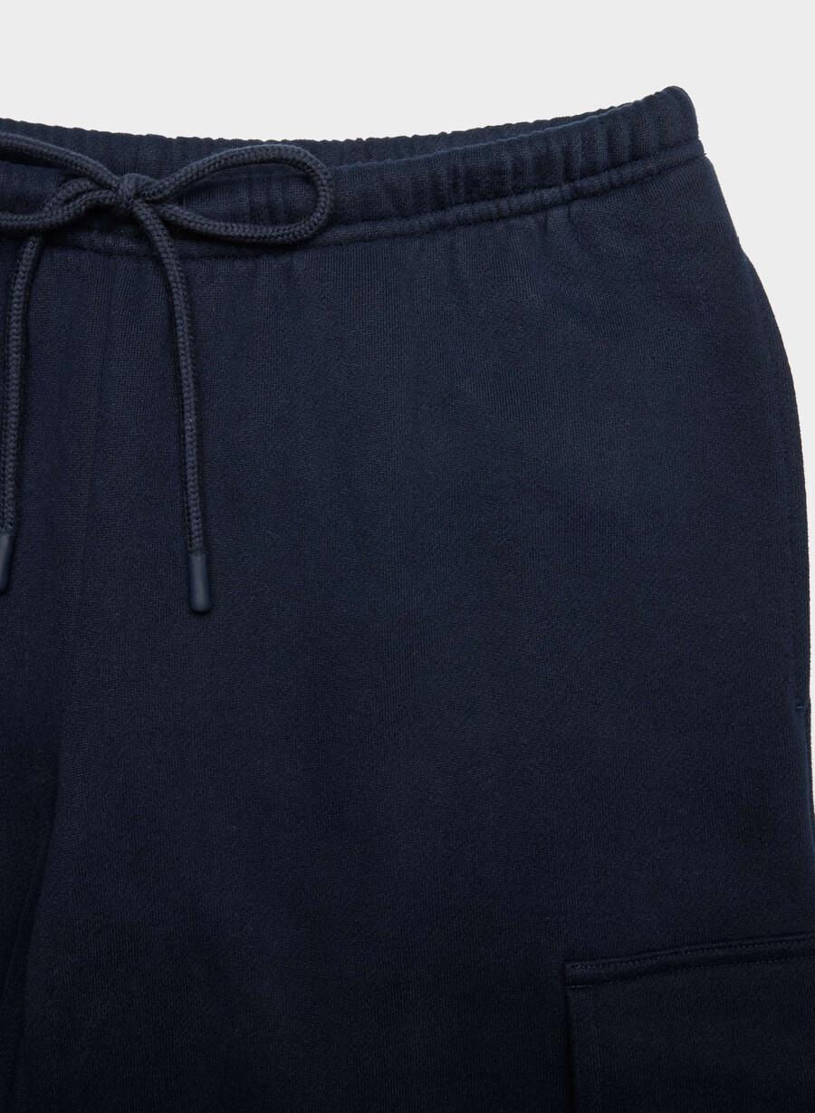 koselig svettefleece mega cargo flutter-sweatpant admiral