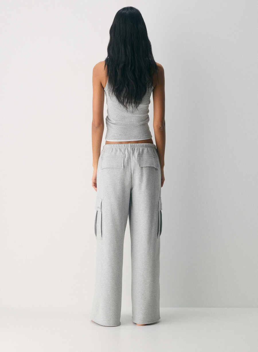 cozy sweatfleece mega cargo flutter joggebukse lyngkrom