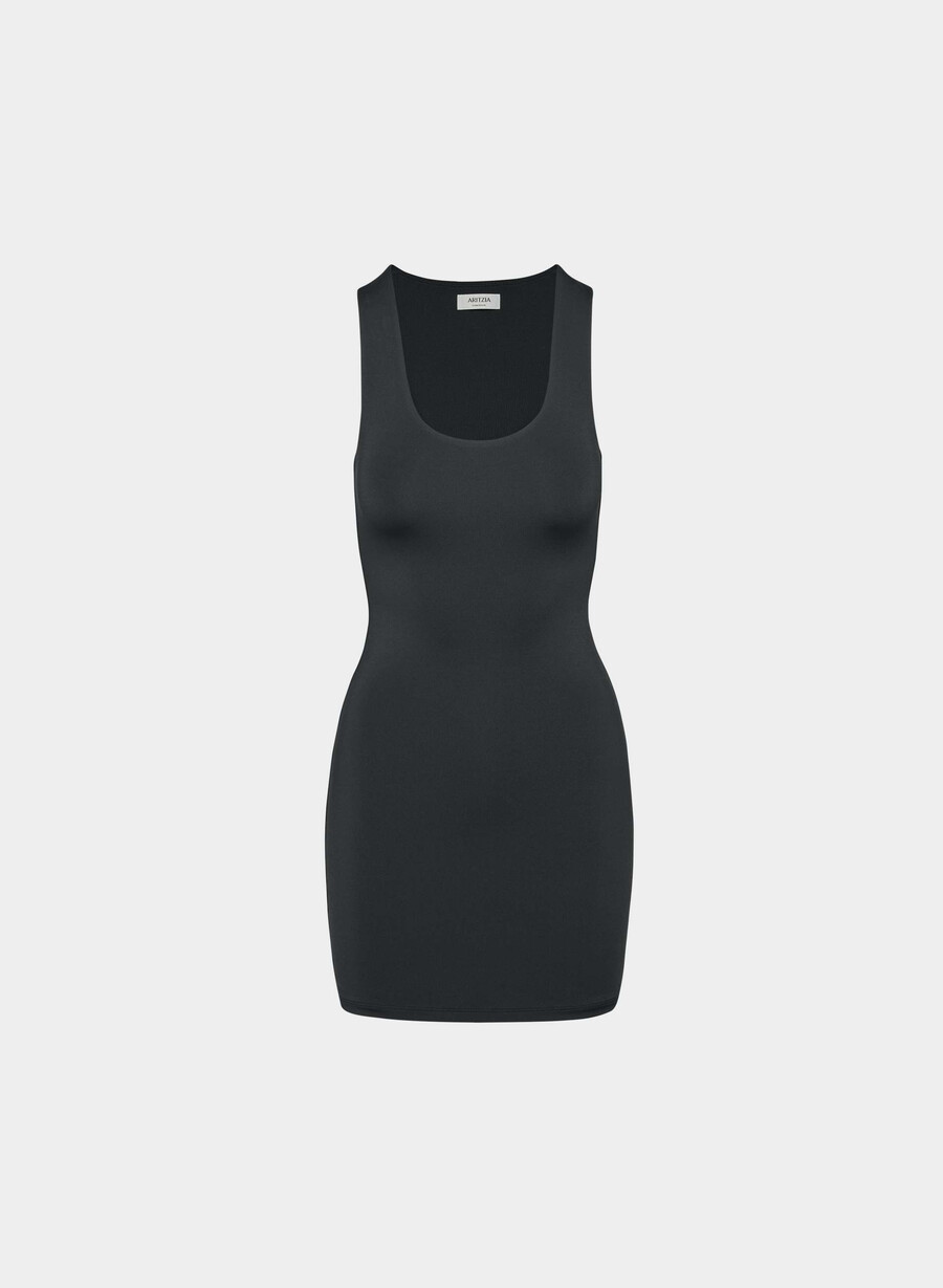 original contour hearten kjole svart