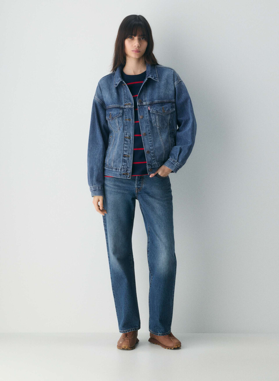 levis 90-talls truckerjakke mØrk indigo