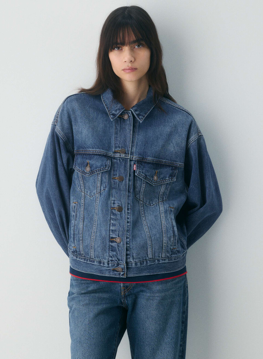 levis 90-talls truckerjakke mØrk indigo