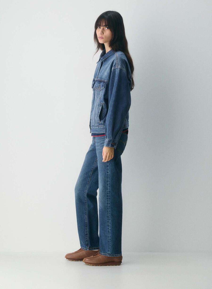 levis 90-talls truckerjakke mØrk indigo
