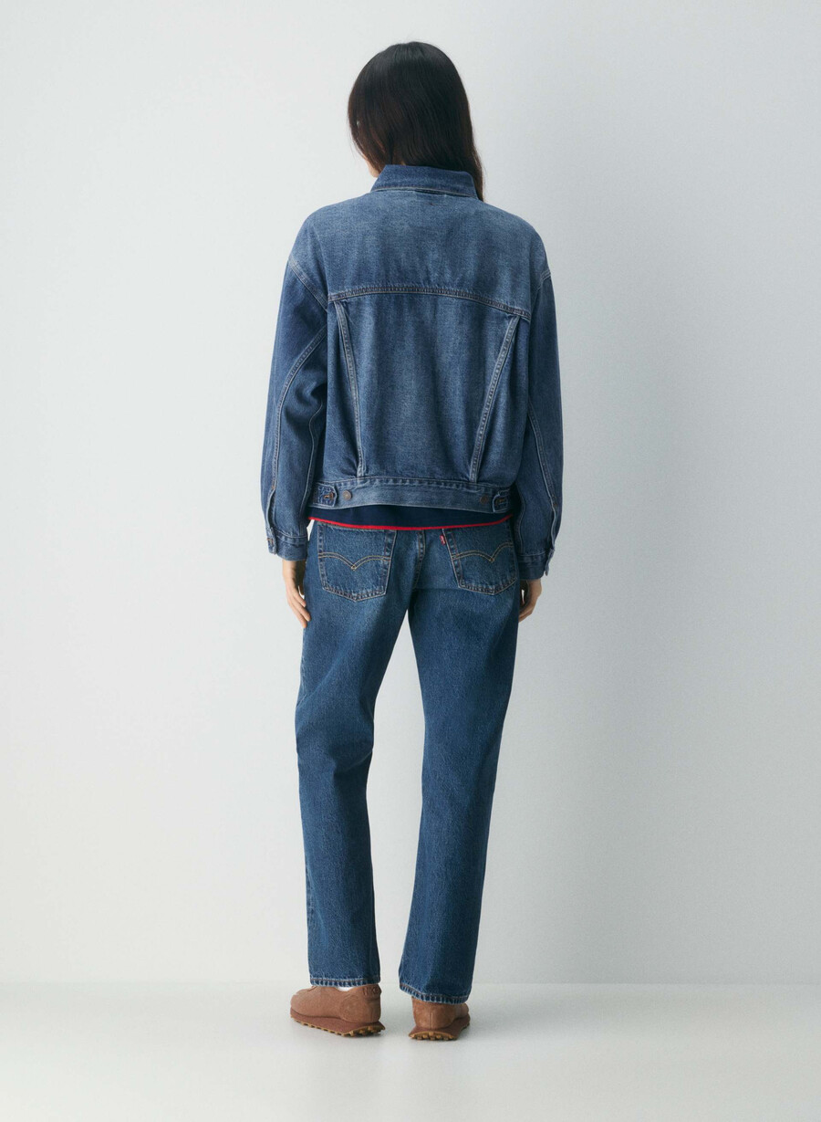 levis 90-talls truckerjakke mØrk indigo