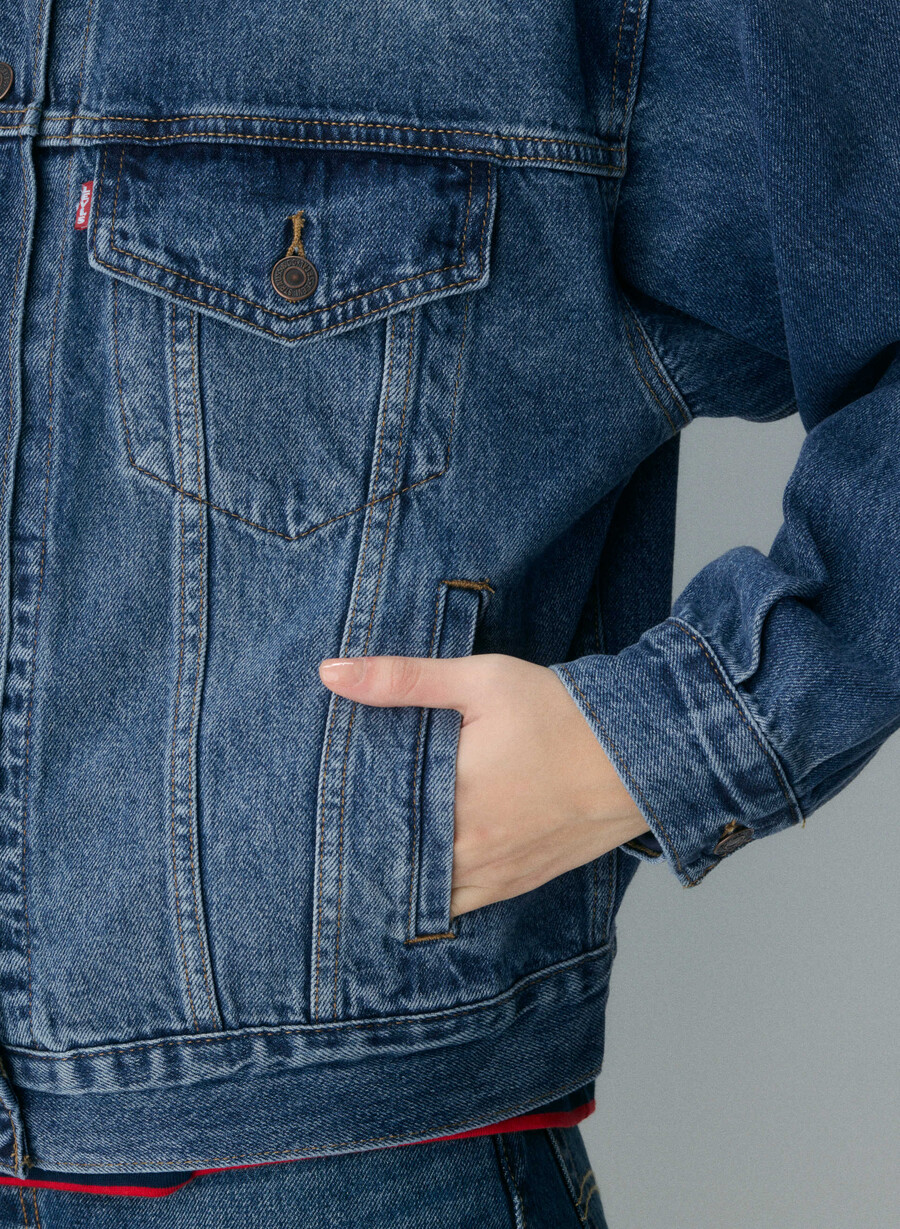 levis 90-talls truckerjakke mØrk indigo