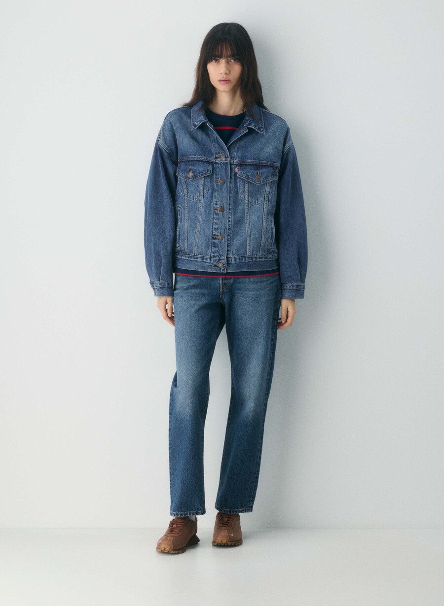 levis 90-talls truckerjakke mØrk indigo