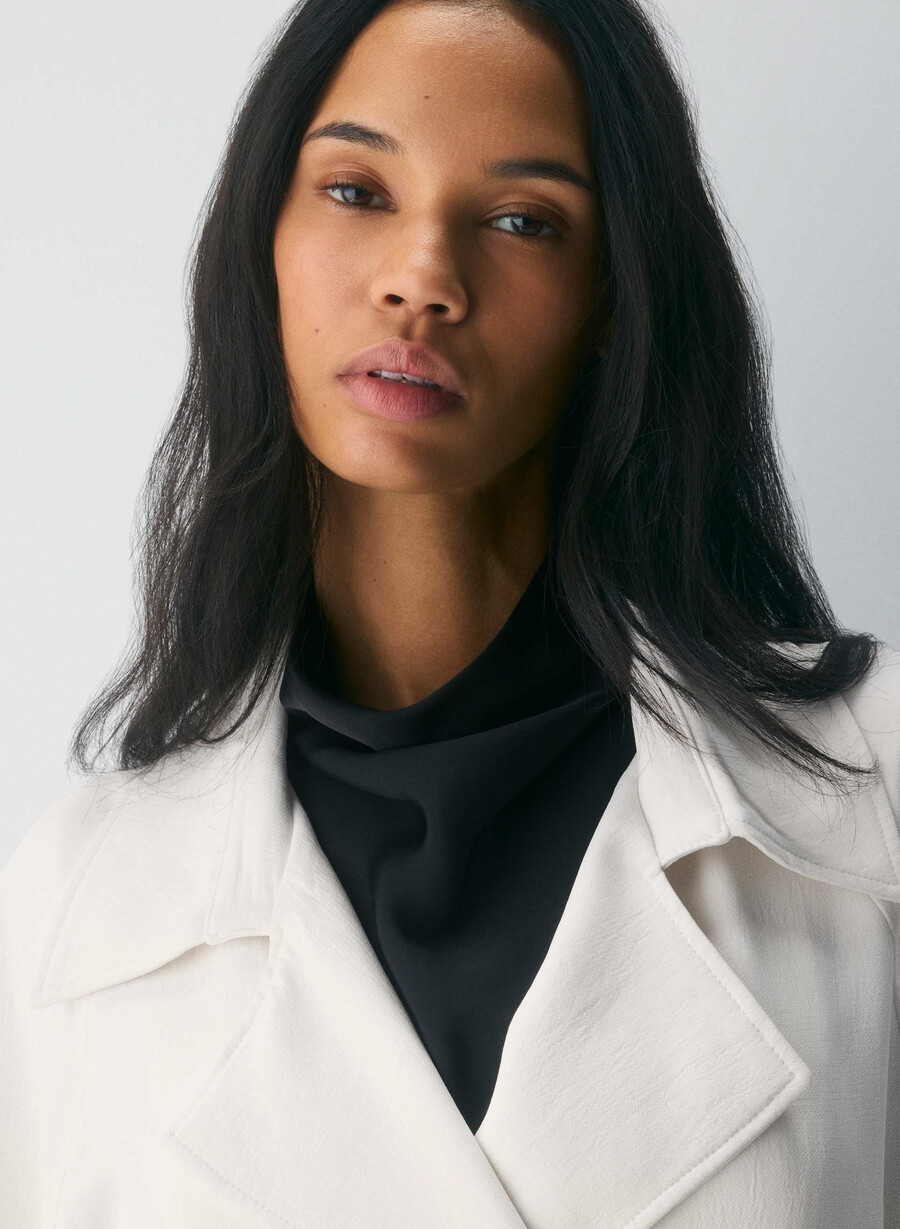the splendor mid trench coat lys bjØrk
