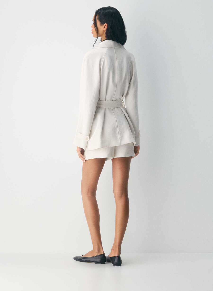 the splendor mid trench coat lys bjØrk