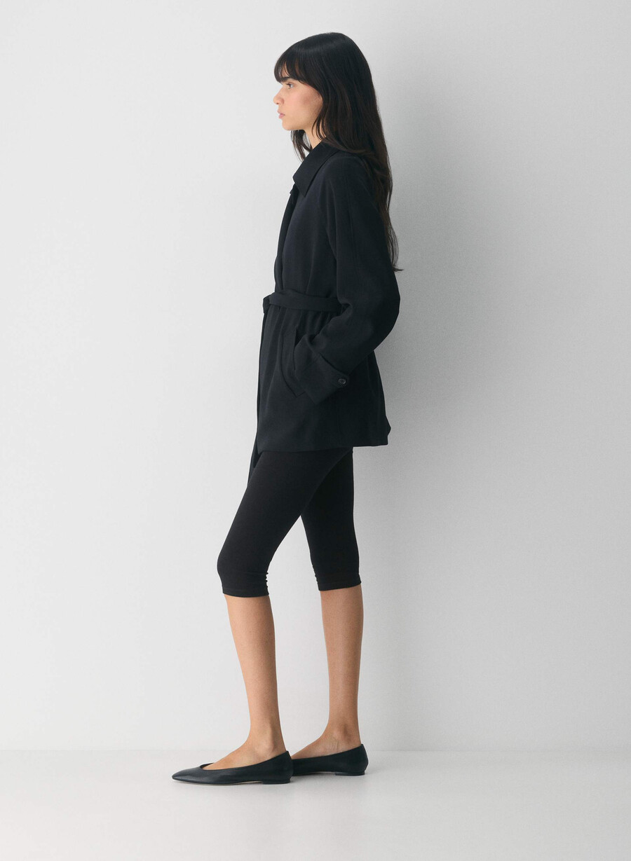 the splendor mid trench coat svart