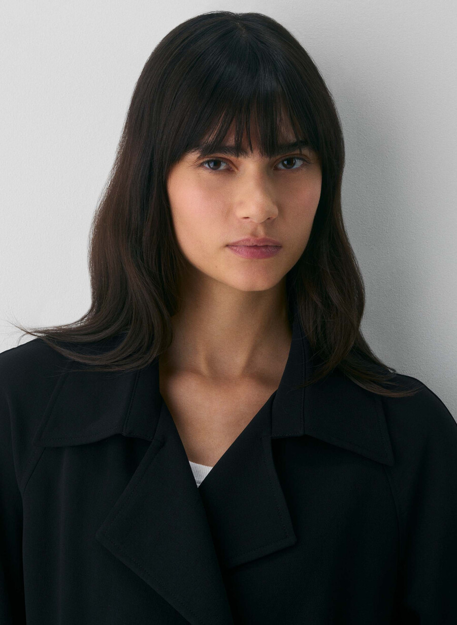 the splendor mid trench coat svart