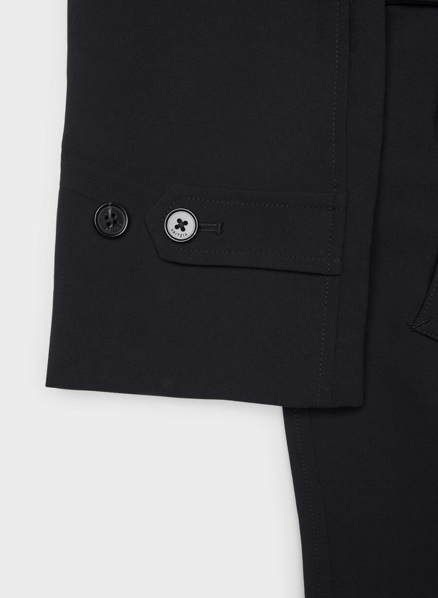 the splendor mid trench coat svart