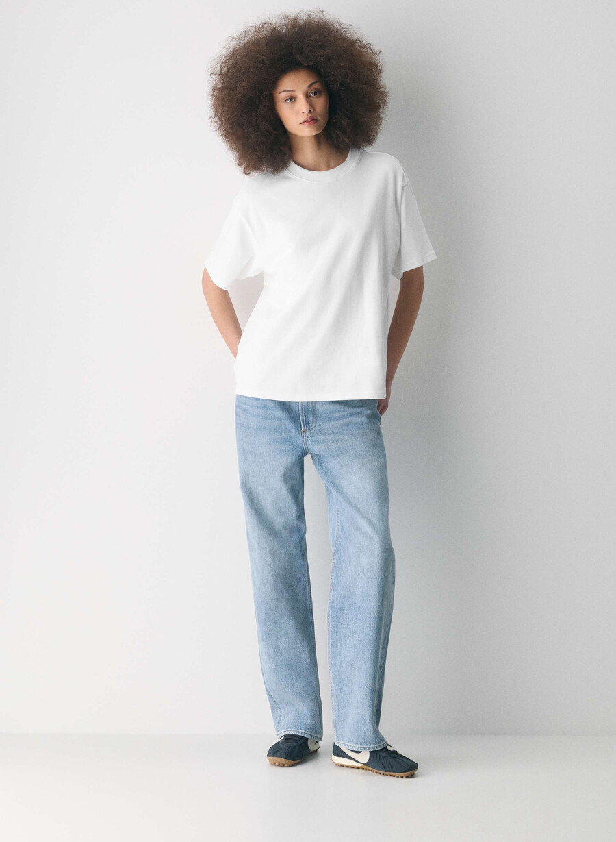 mighty cotton delta t-skjorte hvit