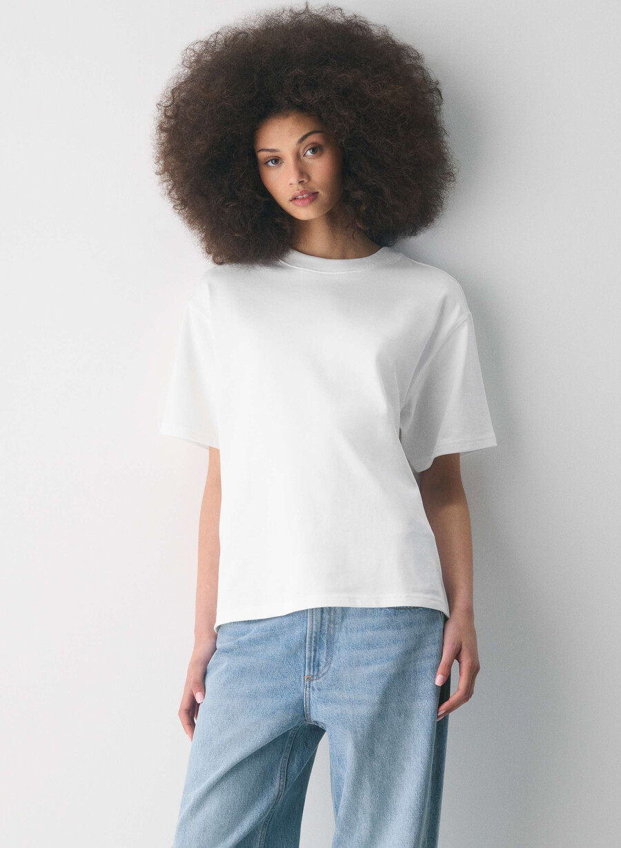 mighty cotton delta t-skjorte hvit