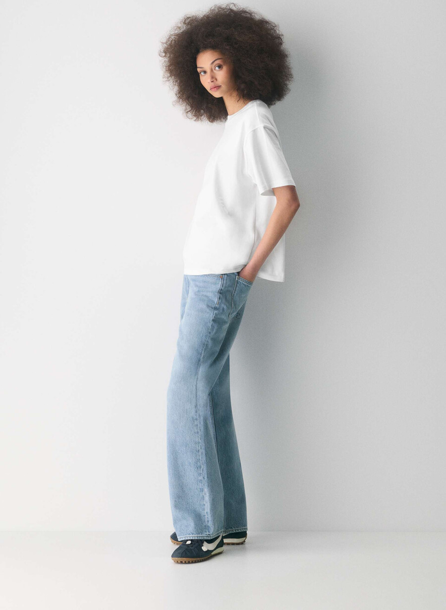 mighty cotton delta t-skjorte hvit
