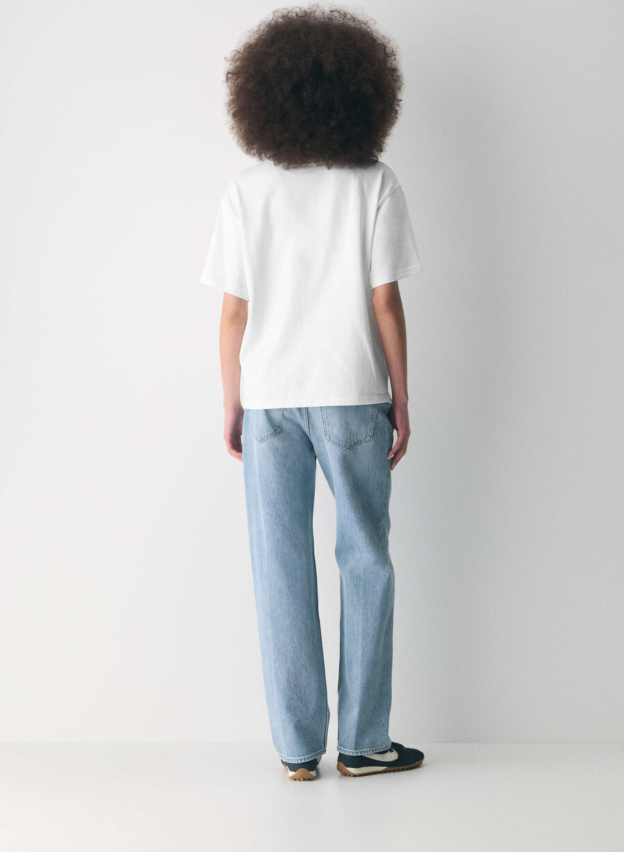 mighty cotton delta t-skjorte hvit