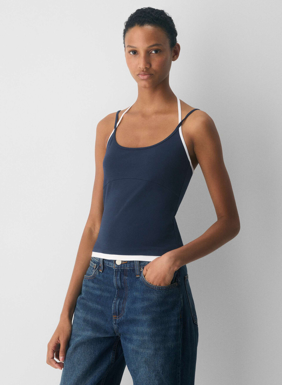 homestretch smooth juke halter-topp admiralhvit