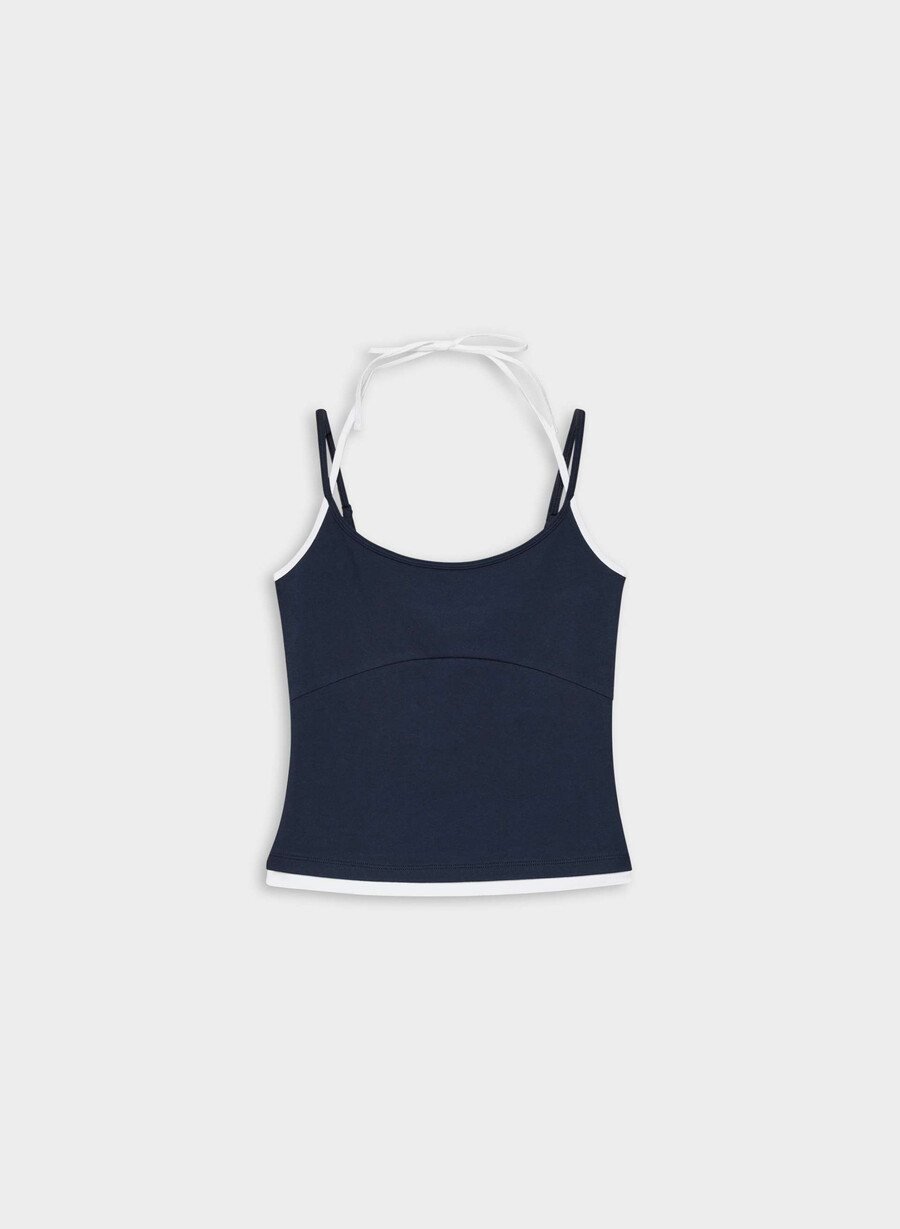 homestretch smooth juke halter-topp admiralhvit