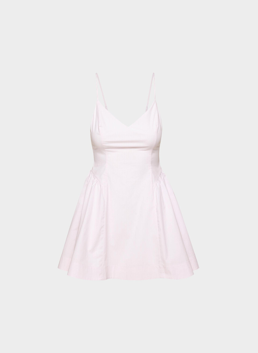 technique poplin minikjole ingrd stripe vl pkbw
