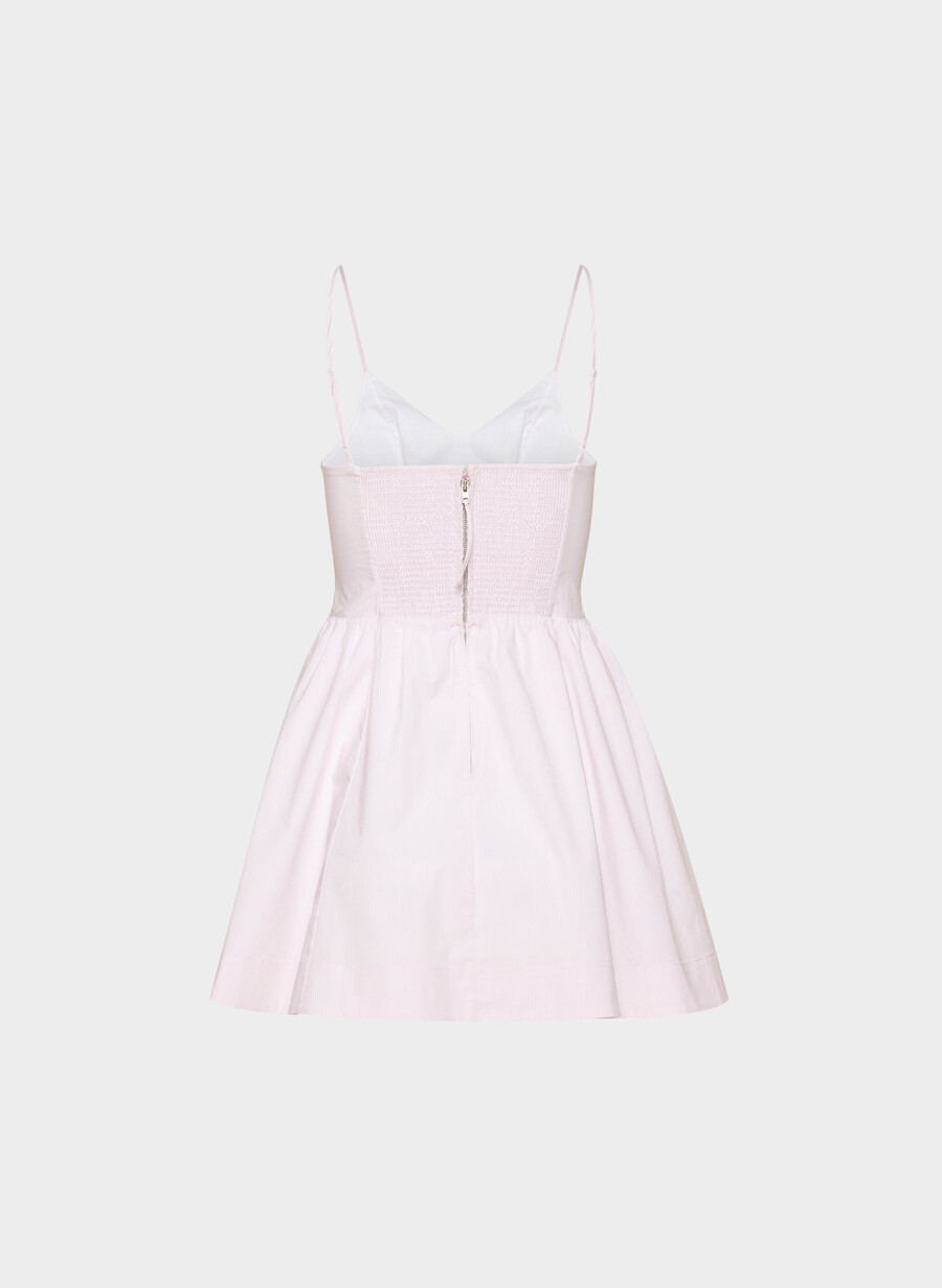 technique poplin minikjole ingrd stripe vl pkbw