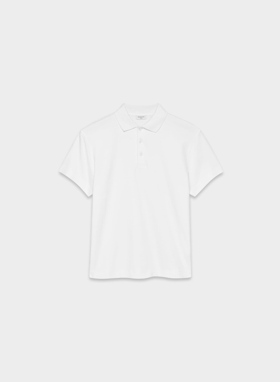 interlock cotton consensus poloskjorte hvit