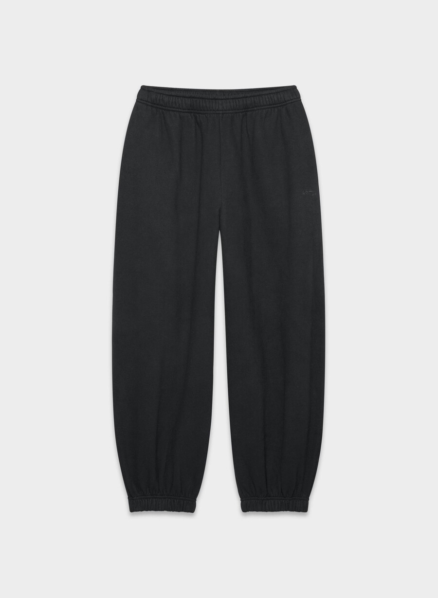 koselig joggebukse i fleece med mega ballonger svart