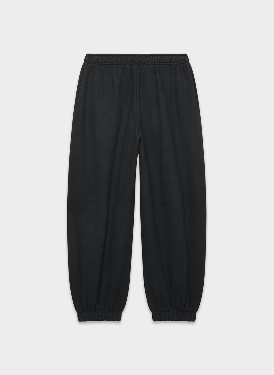 koselig joggebukse i fleece med mega ballonger svart