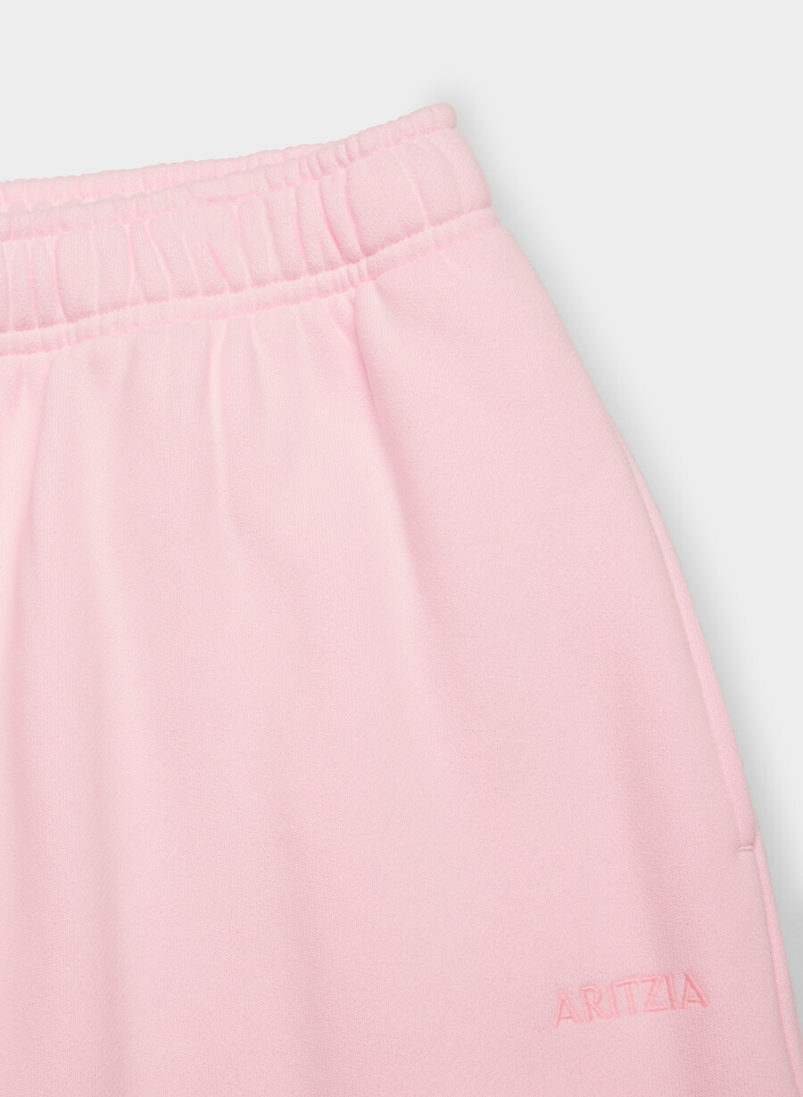 koselig joggebukse i fleece med megaballonger i villa rosa