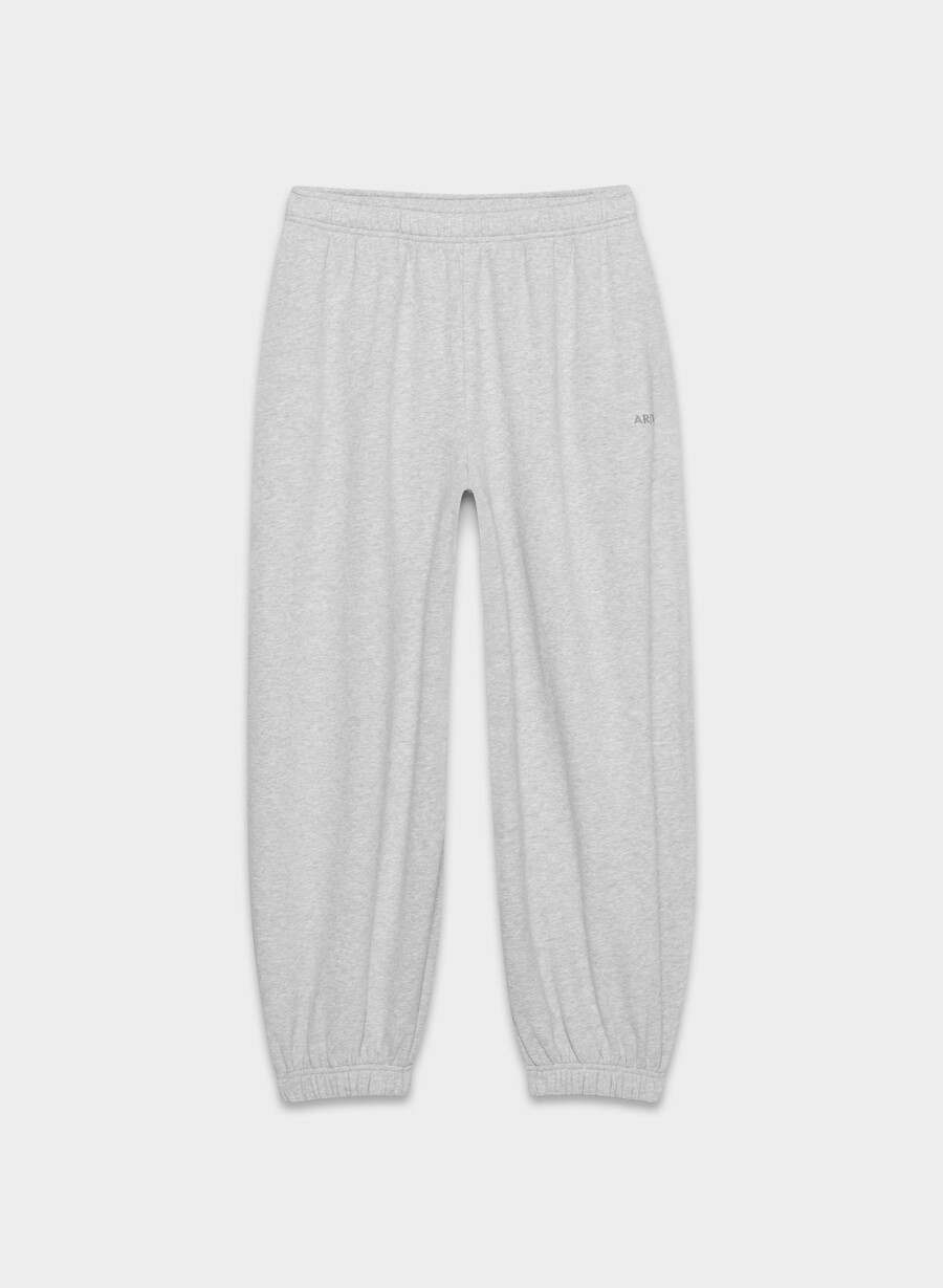 koselig joggebukse i fleece med mega ballonger lynget krom