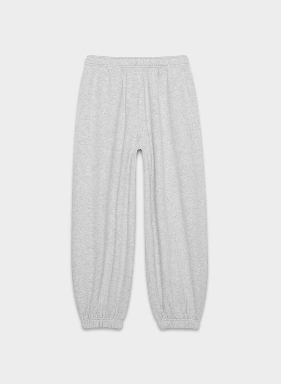 koselig joggebukse i fleece med mega ballonger lynget krom