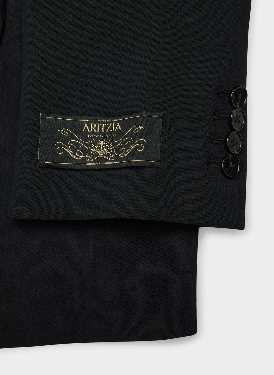garret blazer - crepette svart