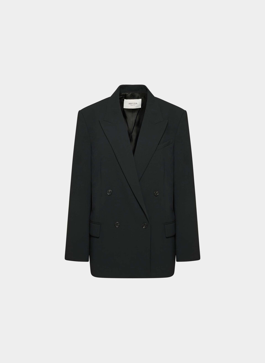 garret blazer - crepette svart