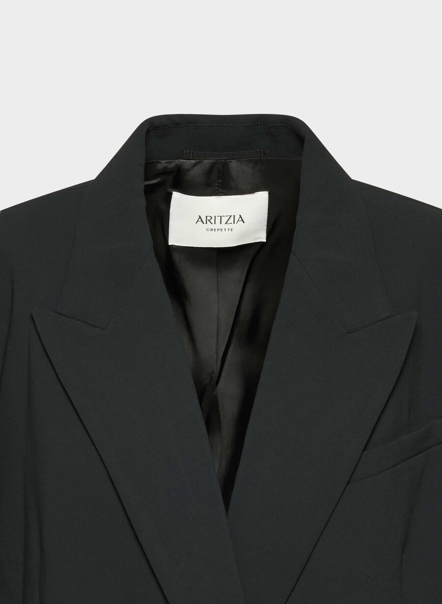 garret blazer - crepette svart