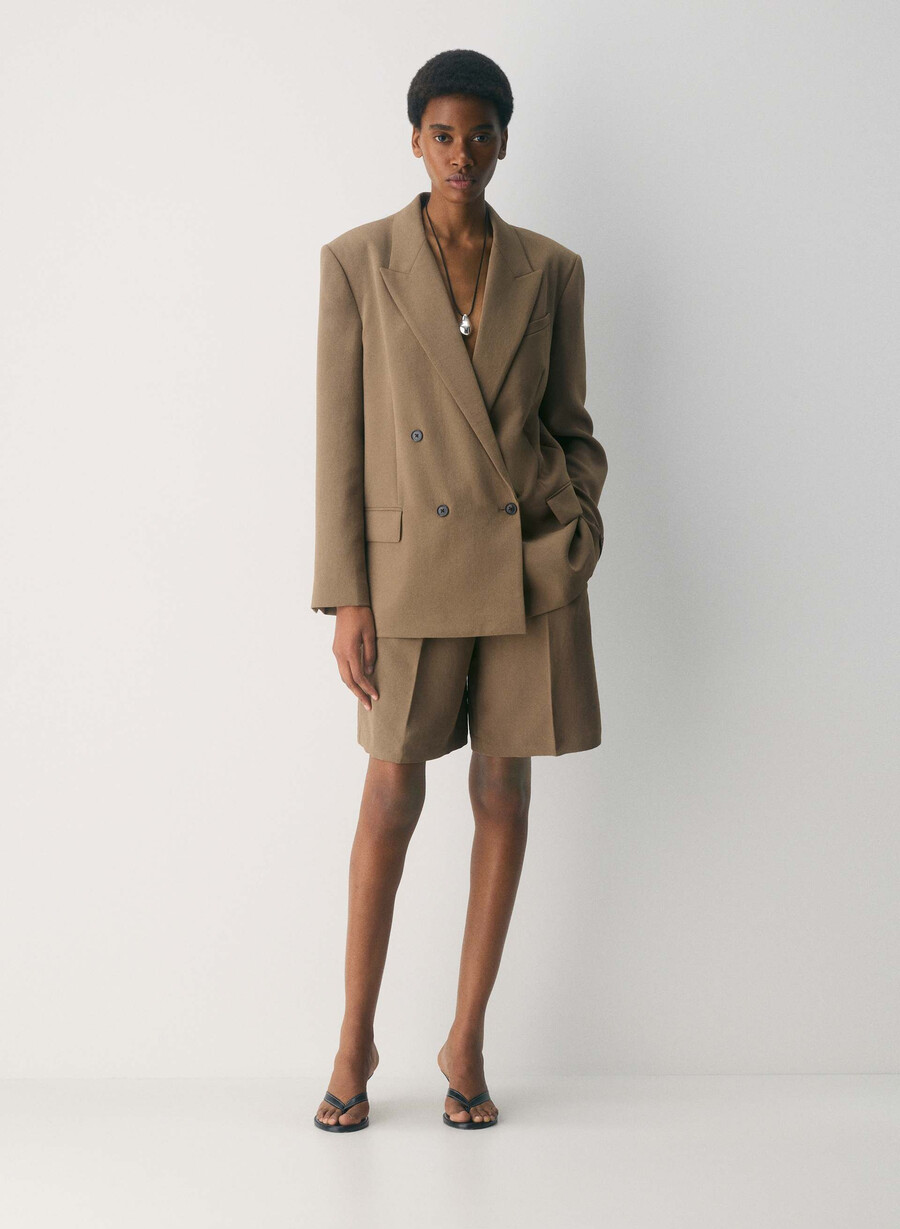 garret blazer - crepette folio brun