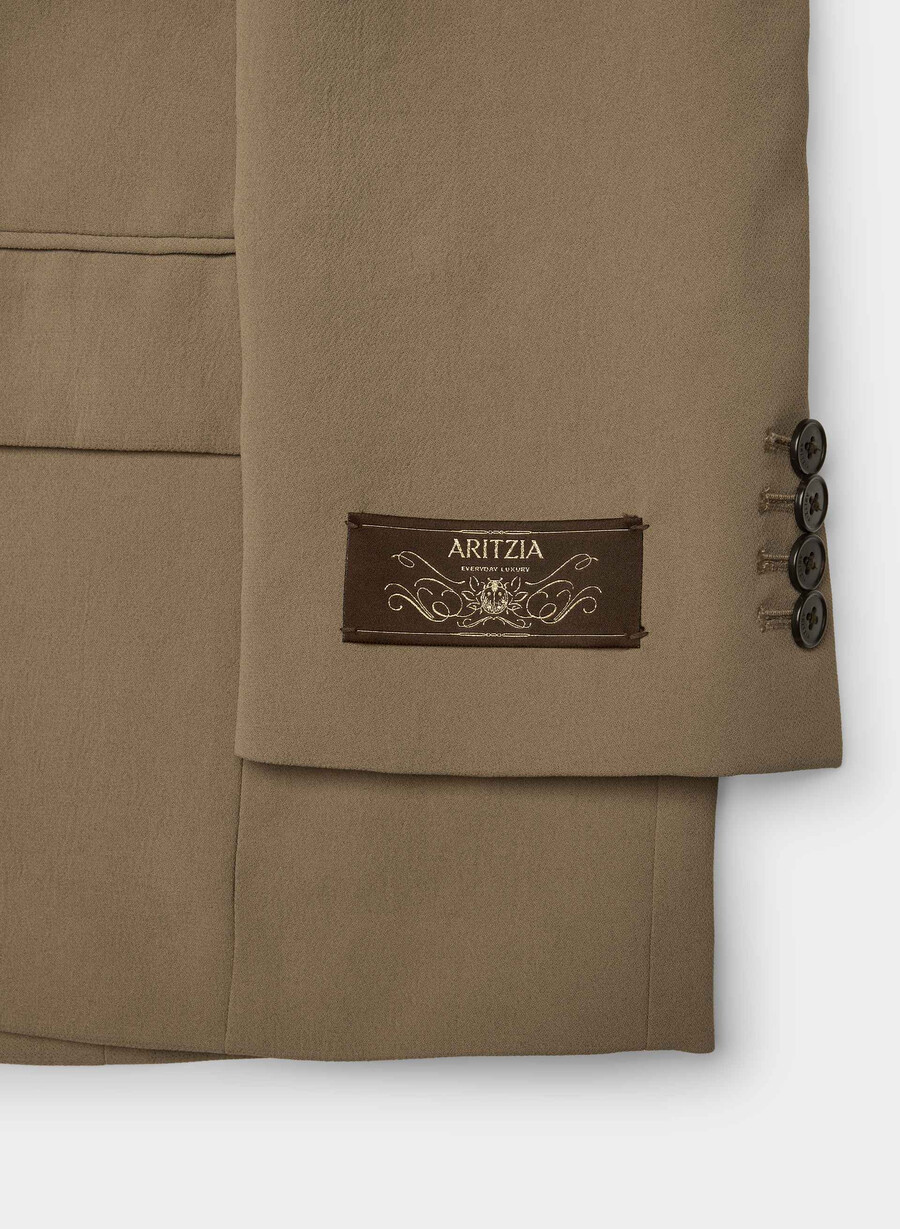 garret blazer - crepette folio brun