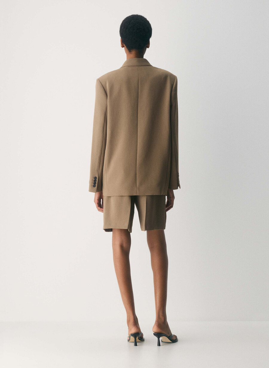 garret blazer - crepette folio brun