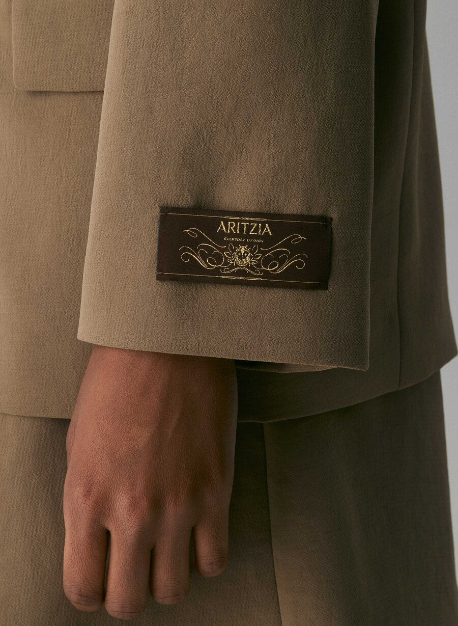garret blazer - crepette folio brun