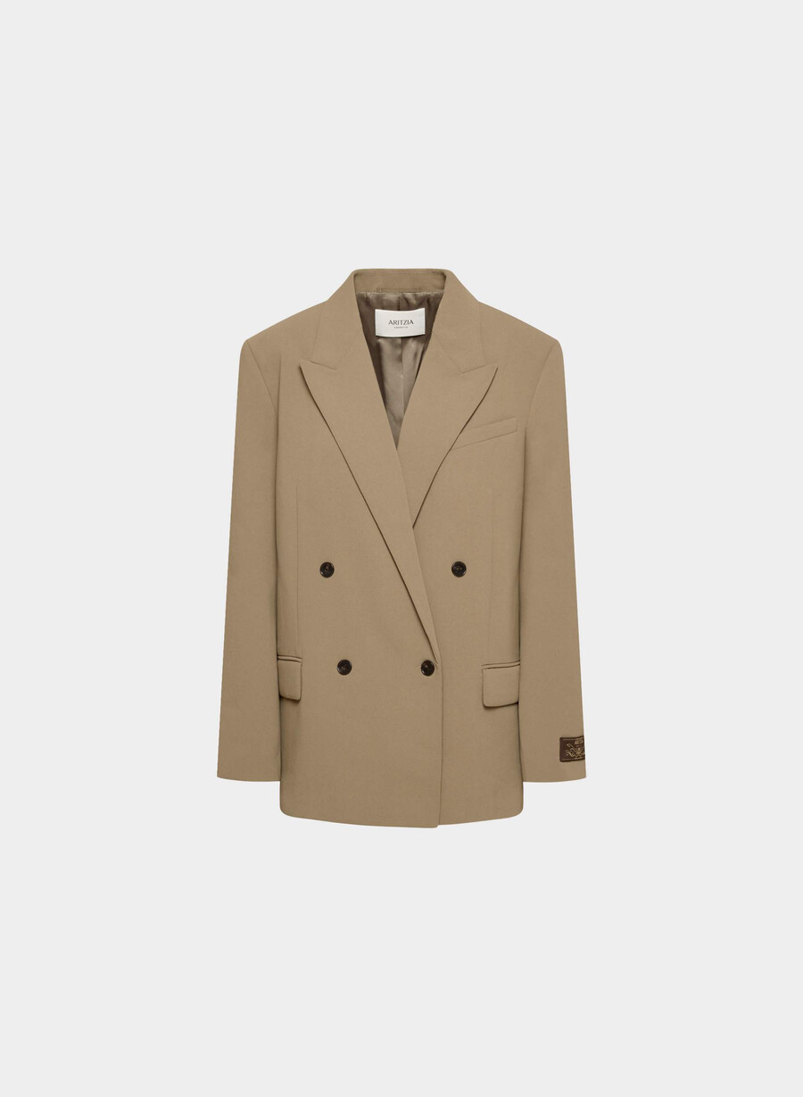 garret blazer - crepette folio brun