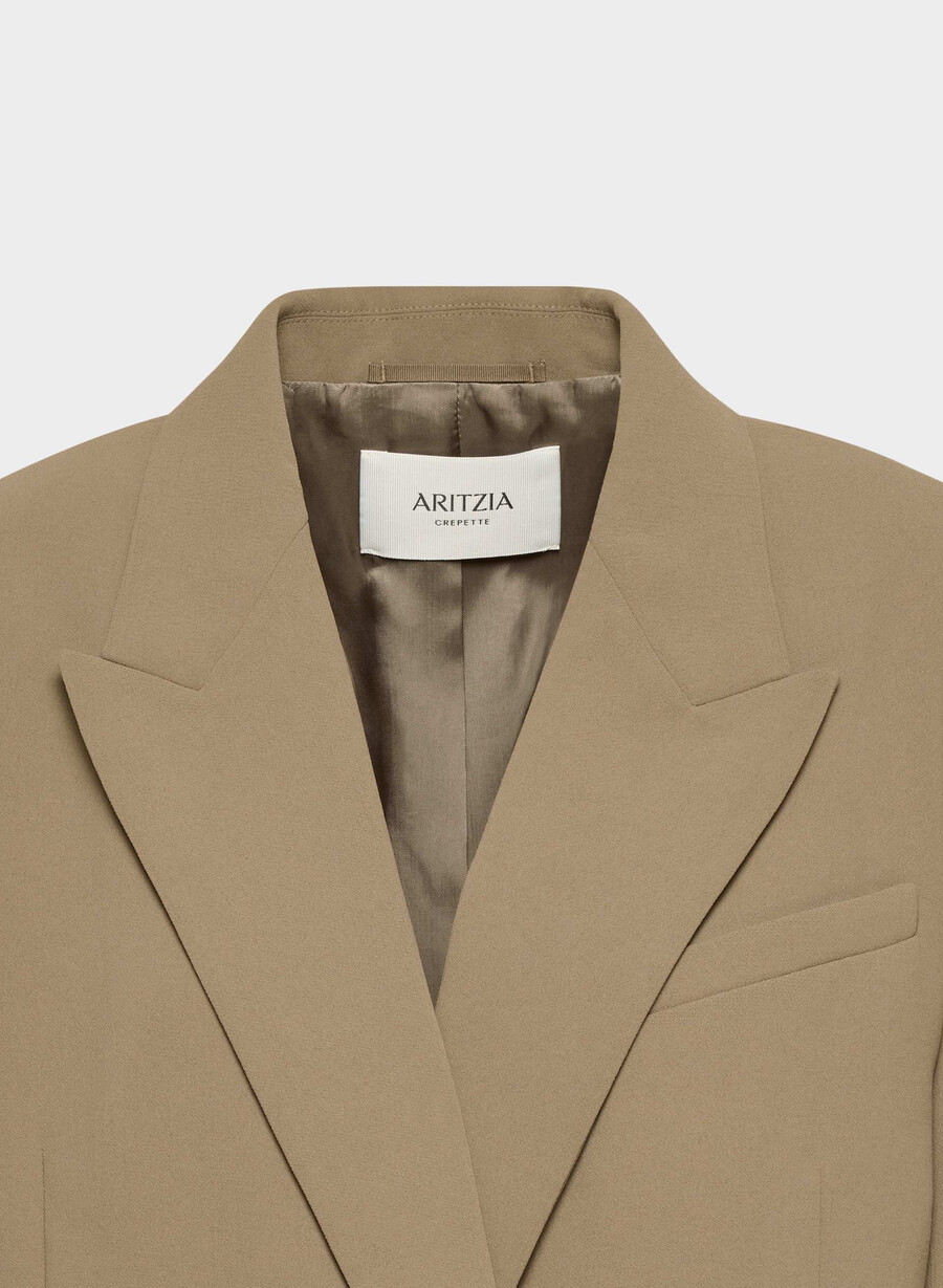 garret blazer - crepette folio brun