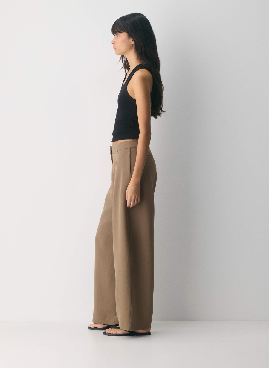 helix barrel pant - crepette folio brun