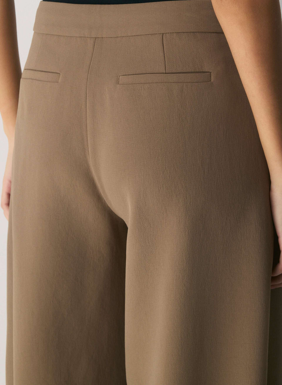 helix barrel pant - crepette folio brun