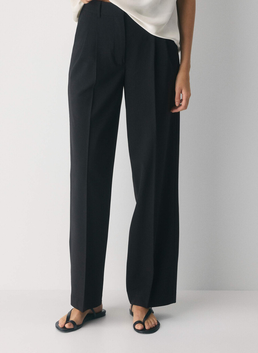 the effortless pant ull svart