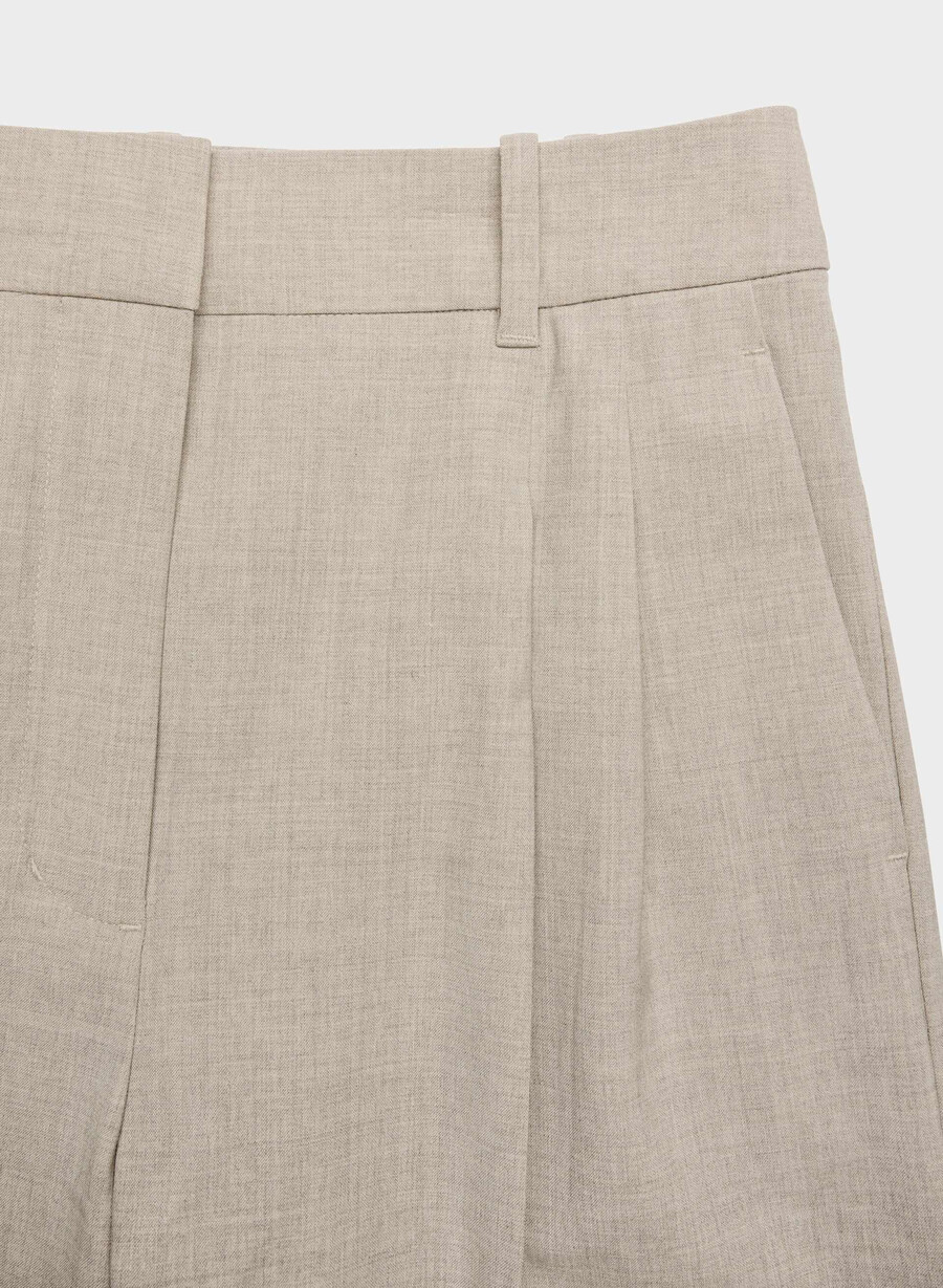 the effortless pant ull heather light nutmeg