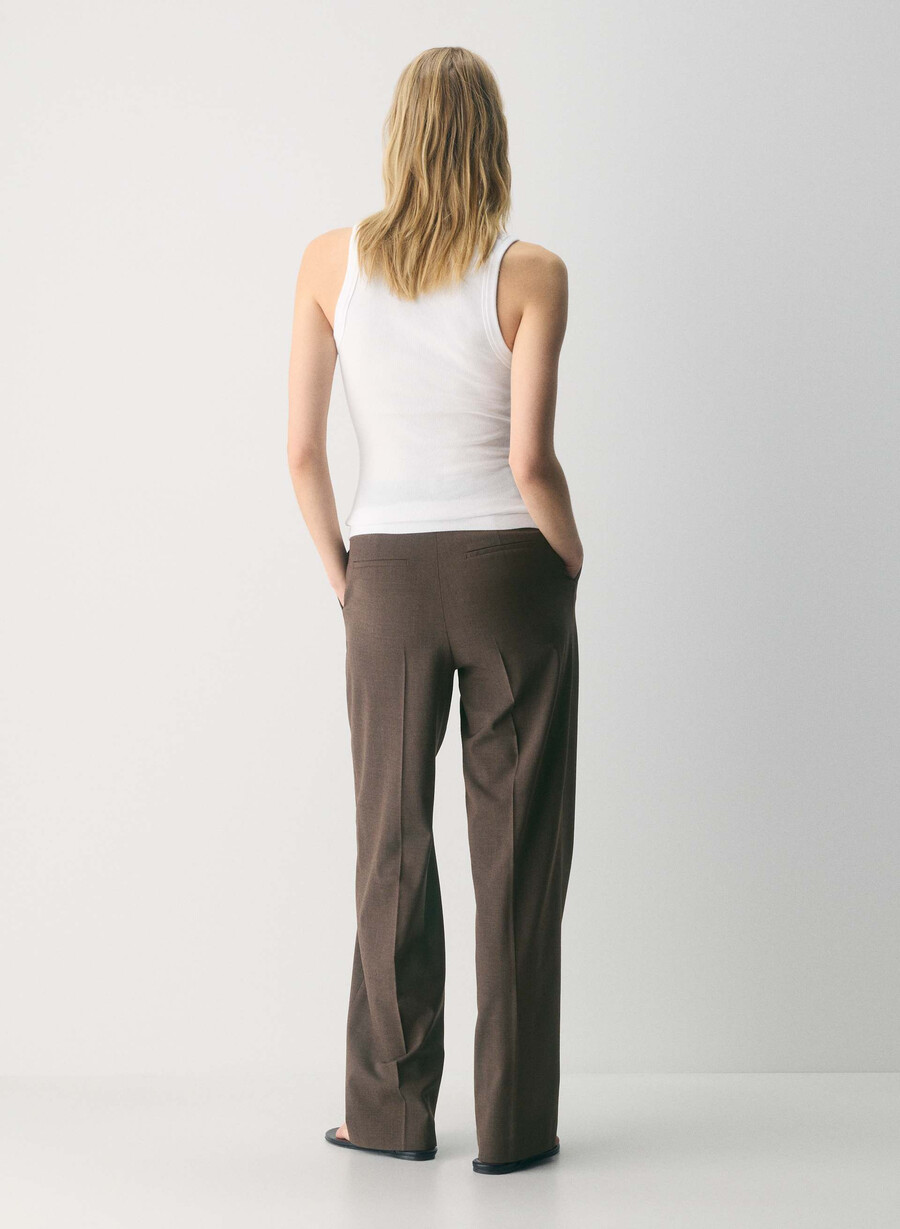the effortless pant ull heather rich mocha brn