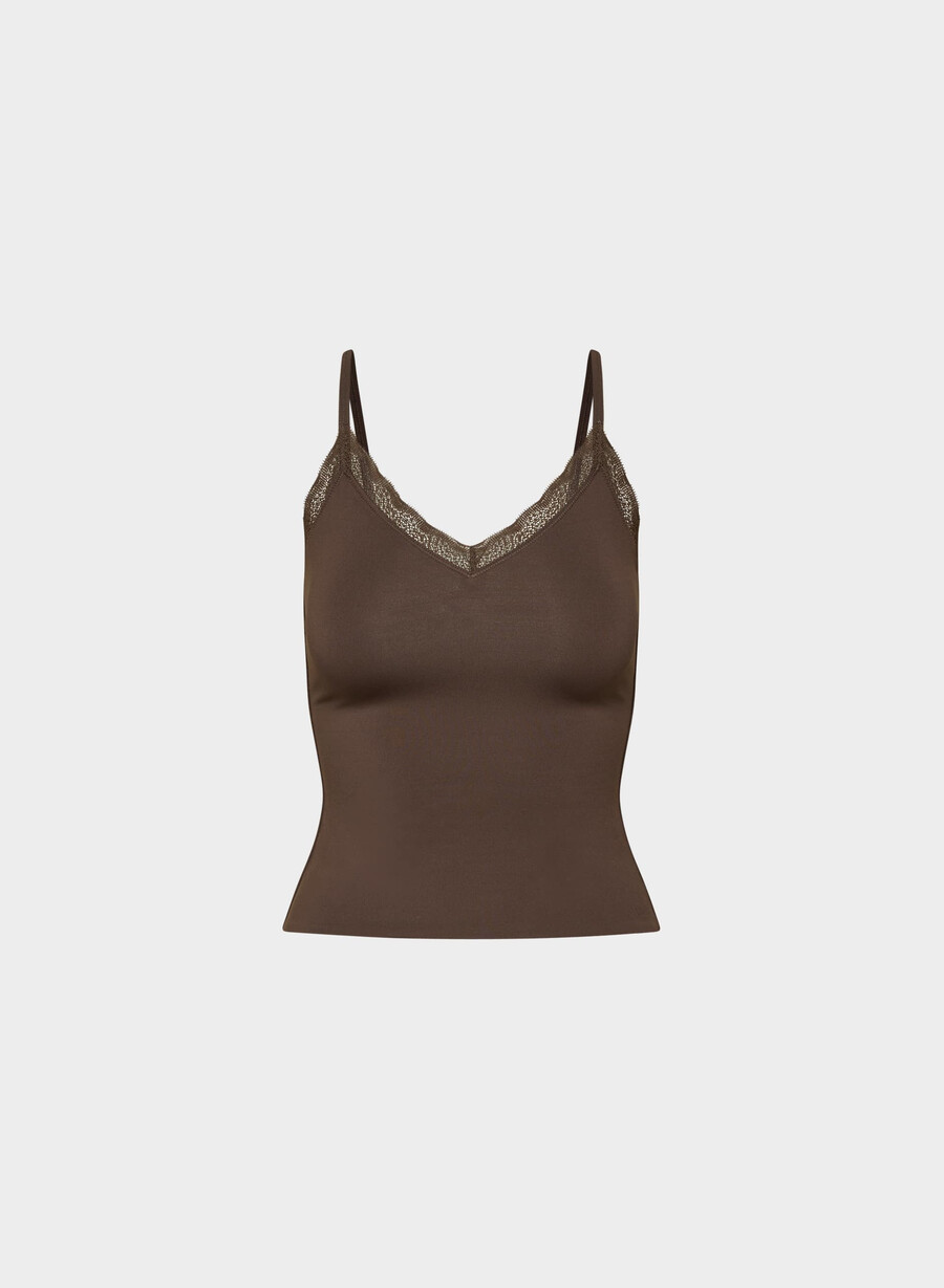 original contour flirt camisole mokkabrun