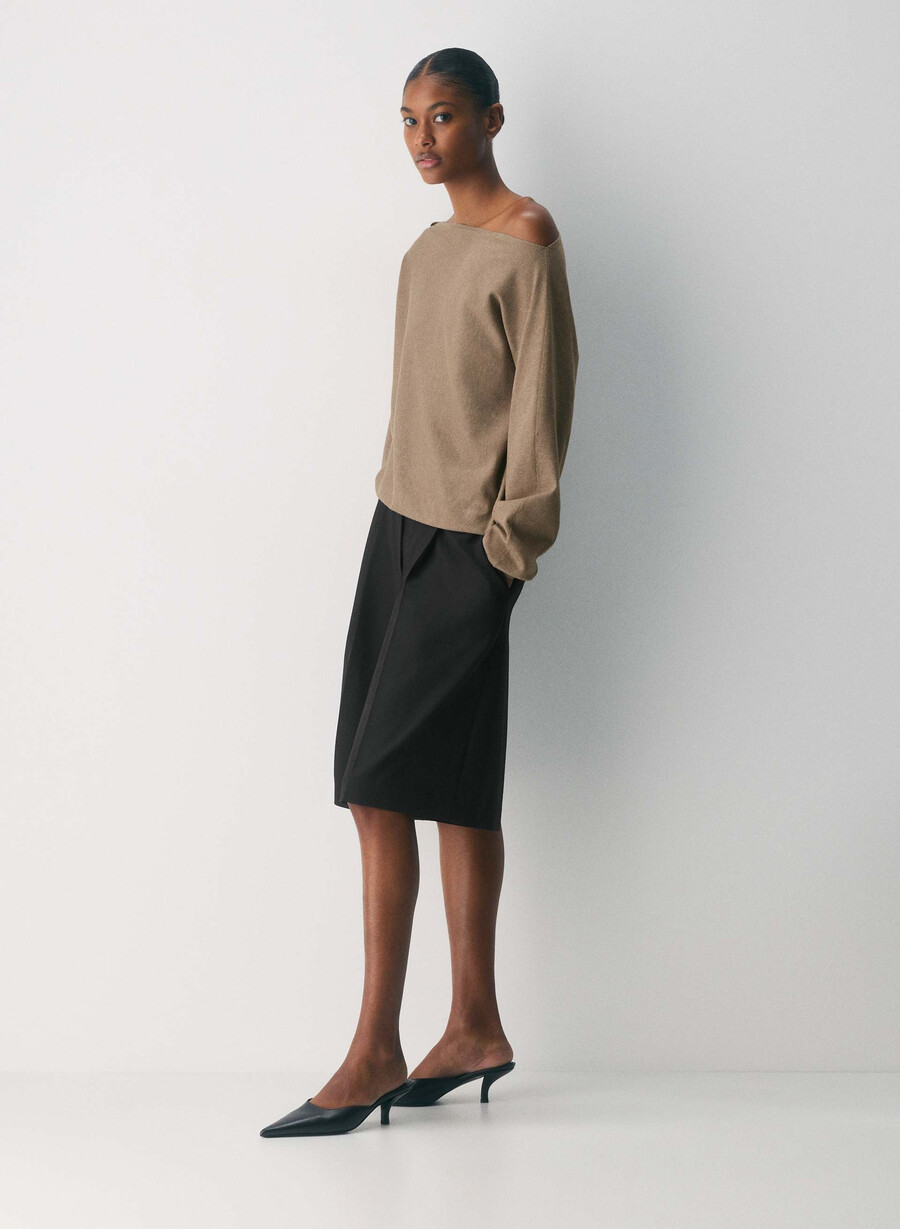 inspirasjonsgenser - wonder yarn heather folio brun