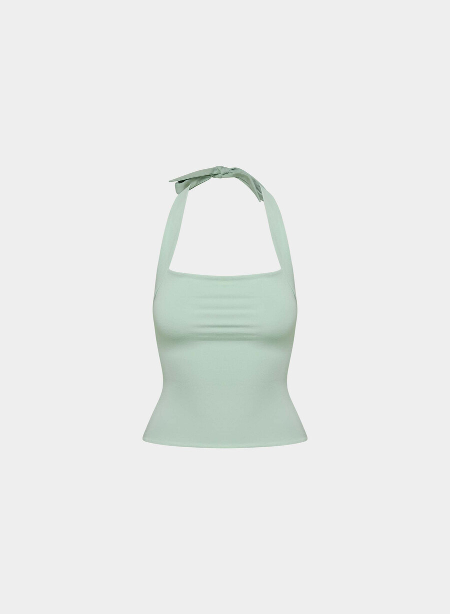 casual contour optimum halter topp terrace sage